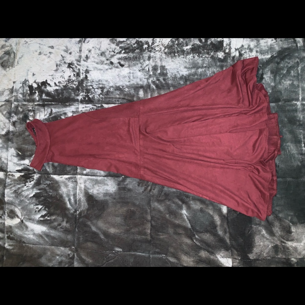 Kendall & Kylie high-neck suede mini dress